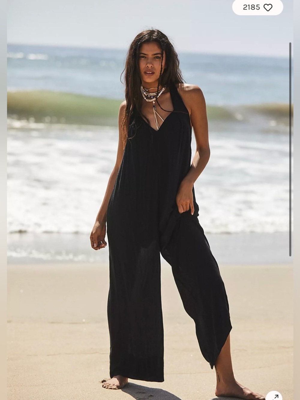 Free People Absolutely Obsessed Jumpsuit, Black MED NWT